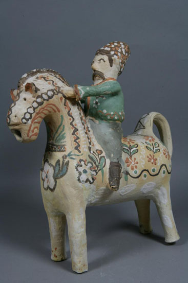 Image - Ceramic figurine. Havrylo and Yavdokha Poshyvailo from Opishnia (Ivan Honchar Museum). 